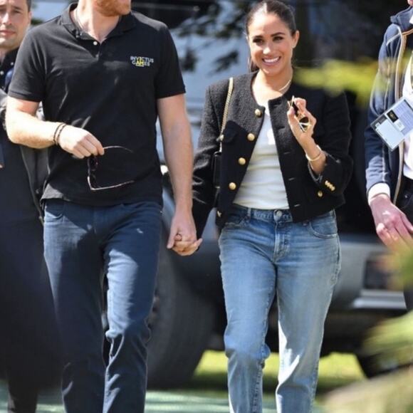 Zara Black Textured Tweed Structured Lined Blazer. Blogger fave.🔥 - Picture 4 of 13